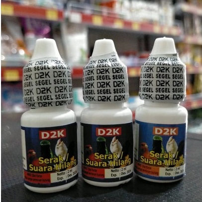 D2K  Serak / Suara Hilang obat burung sakit serak & hilang suara untuk semua jenis burung