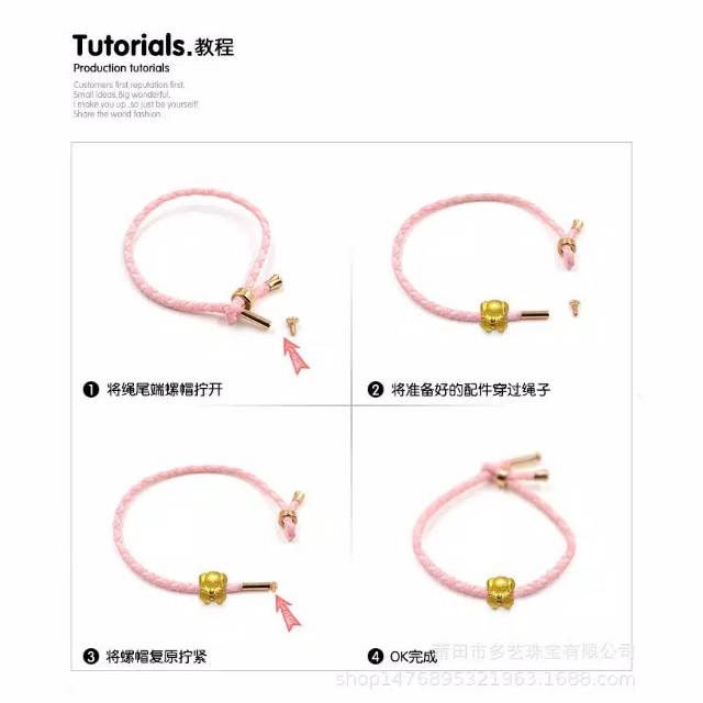 Fifi Fashion Gelang Wanita Bracelet Aksesoris Gelang Tali Sederhana Untuk Fashion 12#