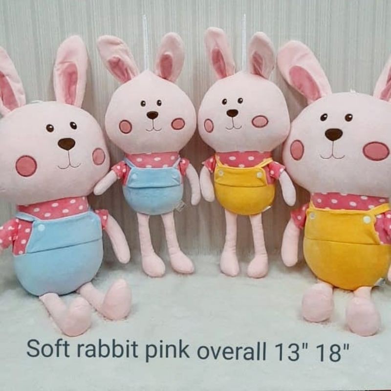 BONEKA SOFT RABBIT OVERALL