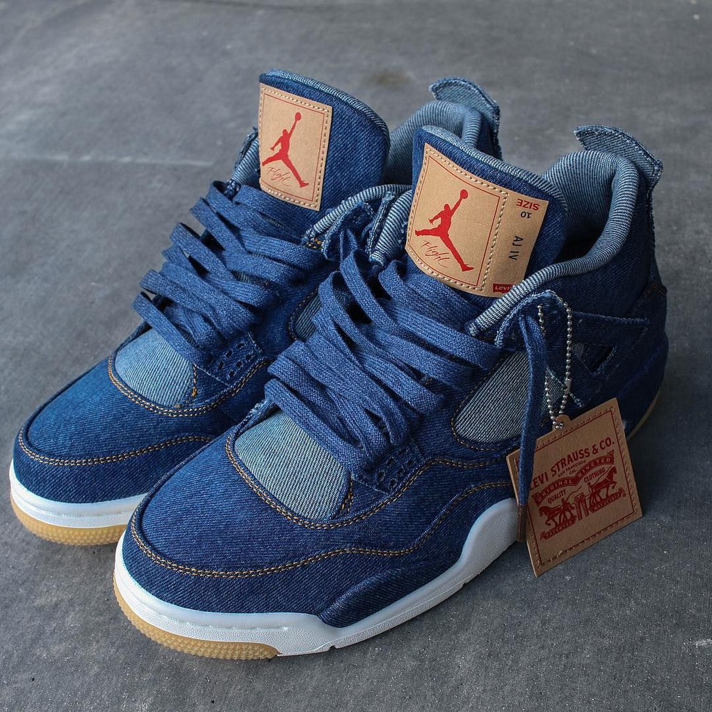 air jordan 4 levi's denim
