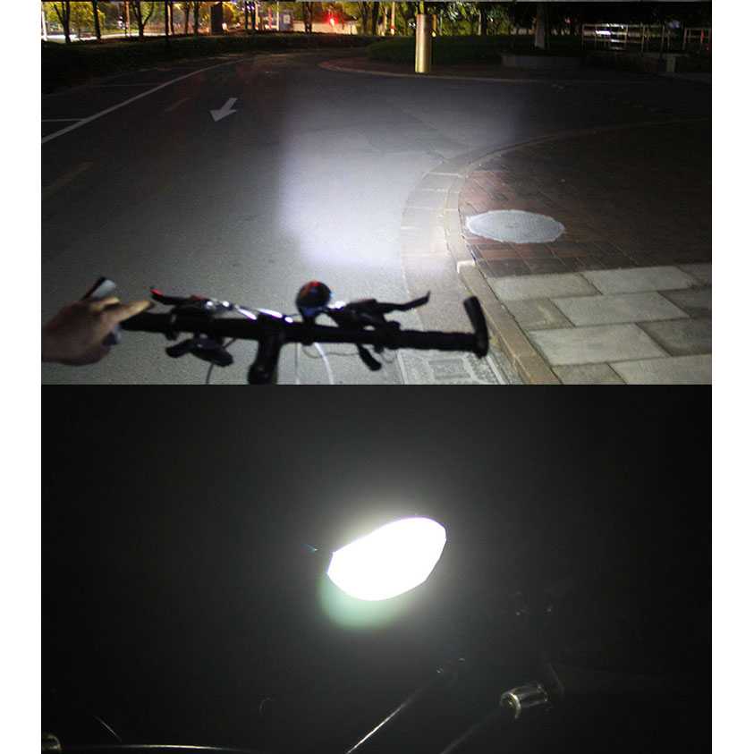 TaffLED Lampu Sepeda LED Cree XPG dengan Klakson -7588