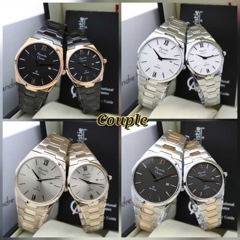 JAM TANGAN COUPLE ALEXANDRE CHRISTIE AC8542 /  AC 8542 SAPPHIRE ORIGINAL GARANSI RESMI 1 TAHUN