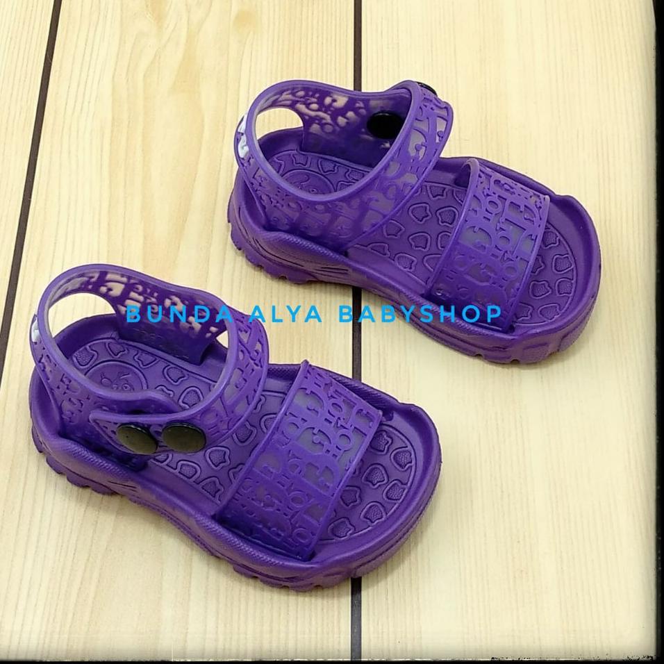 Sandal Anak Perempuan Usia 6  - 1 2 Tahun Elis UNGU - Sendal Anak Cewek Tali Karet Size 19-24 Anti L