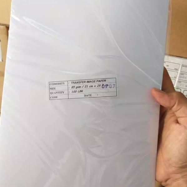 

Stok terbatas!.. Transfer paper / kertas sublim A4 isi 200 untuk cetak kaos