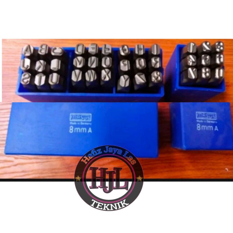 

MASUS Germany Huruf A-Z Ketok dan Angka 0-9 Ketok 8 Mm Stamp Punch
