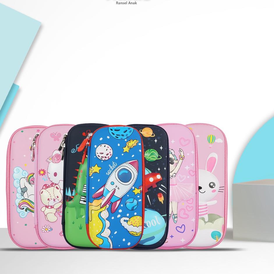 

Miliki - TRIXIE - Tempat Pensil Anak Sekolah TK-SD/ Kotak Pensil Timbul 3D/ Kotak Pensil Karakter / Tempat Pensil Waterproof/ Hardcase pensil Astronot
