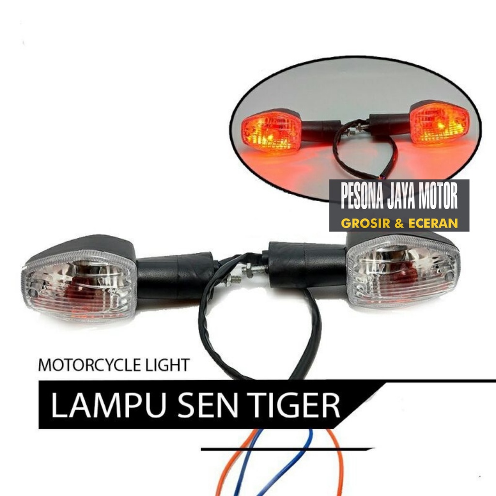 Sen Tiger Lampu Sen Standar Model Tiger Revo Ukuran Standar Universal Semua Motor  FOURSIX_46