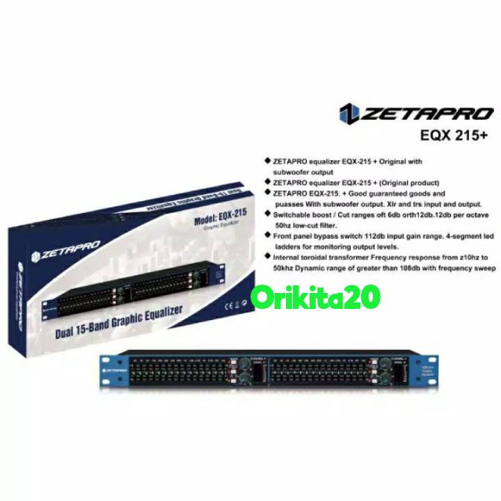 Equalizer Zetapro EQX 215+ EQX-215+ EQX 215 Original
