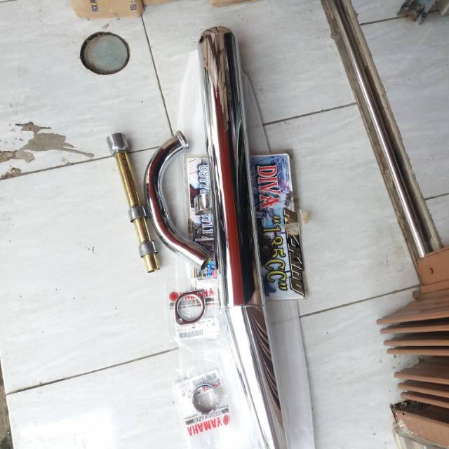 Knalpot rx king saringan kuningan fullset