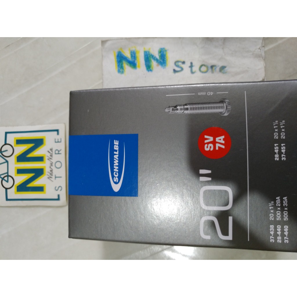 Ban Dalam 20+ Schwalbe Dop Kecil Presta Valve seli nn store Sepeda lipat Gowes