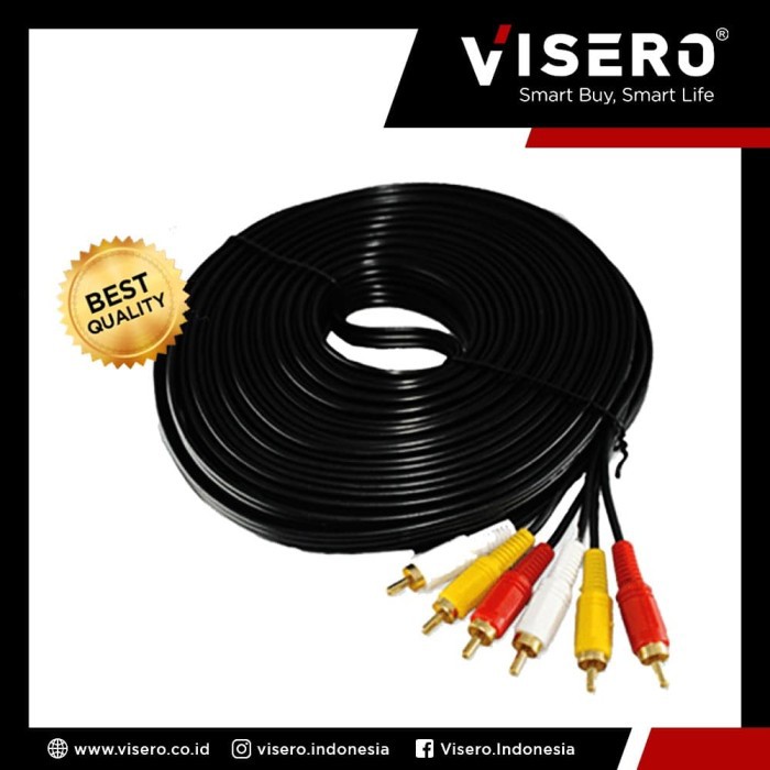 Cable RCA/Kabel RCA/Cable AV/Kabel AV 15M Jack 3 To 3 Visero