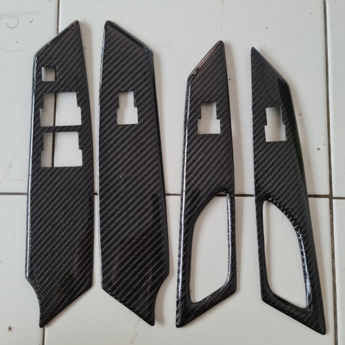 BAROKAH GAMIS cover power window pajero sport 2016 carbon kevlar asli