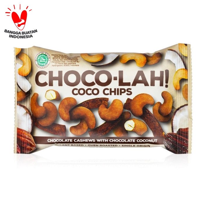 

East Bali Cashews Choco-Lah! Coco Chips 30 Gram | Snack Mede Premium