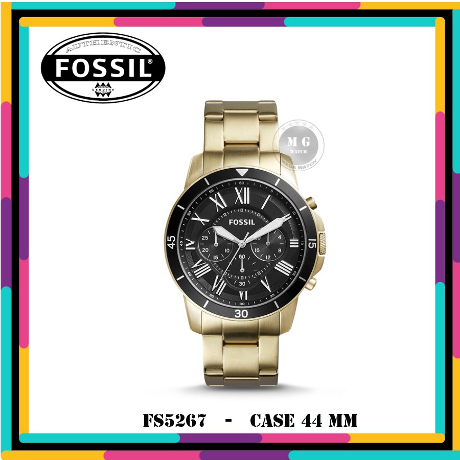 Jam Tangan Pria Fossil Original FS5267 Grant Sport Chronograph MURAH