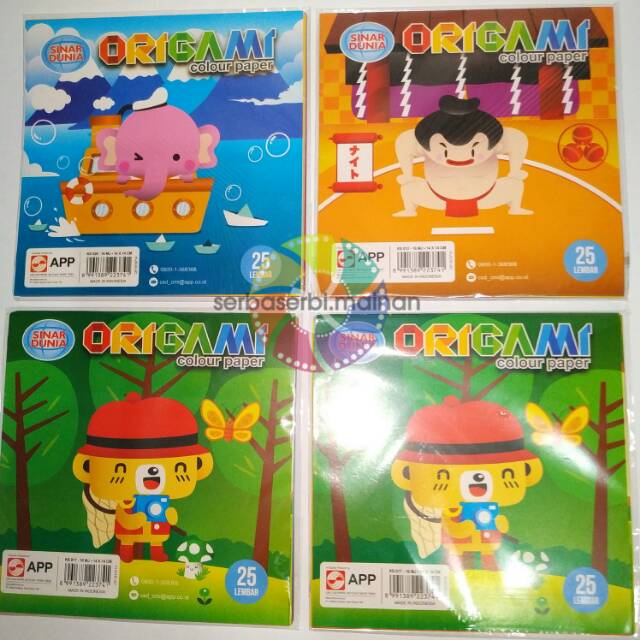 

Origami anak ukuran 12*12CM merk SIDU