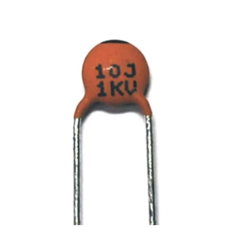 Disc Ceramic Capacitor 10pF 1KV J ±5% NP0 Pitch=5mm RoHS Taiwan NPO