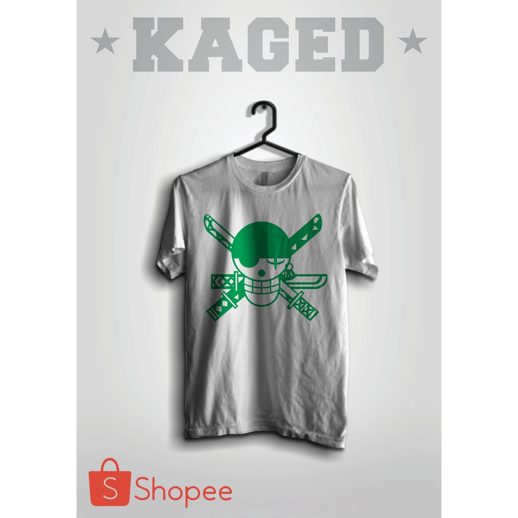 KAOS ZORO ONE PIECE KAOS FILM ONE PIECE KAOS ONE PIECE KAOS FILM KARTUN #WARNAPUTIH