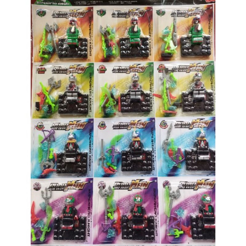 Mainan Anak Robot Roboman Blok Superhero