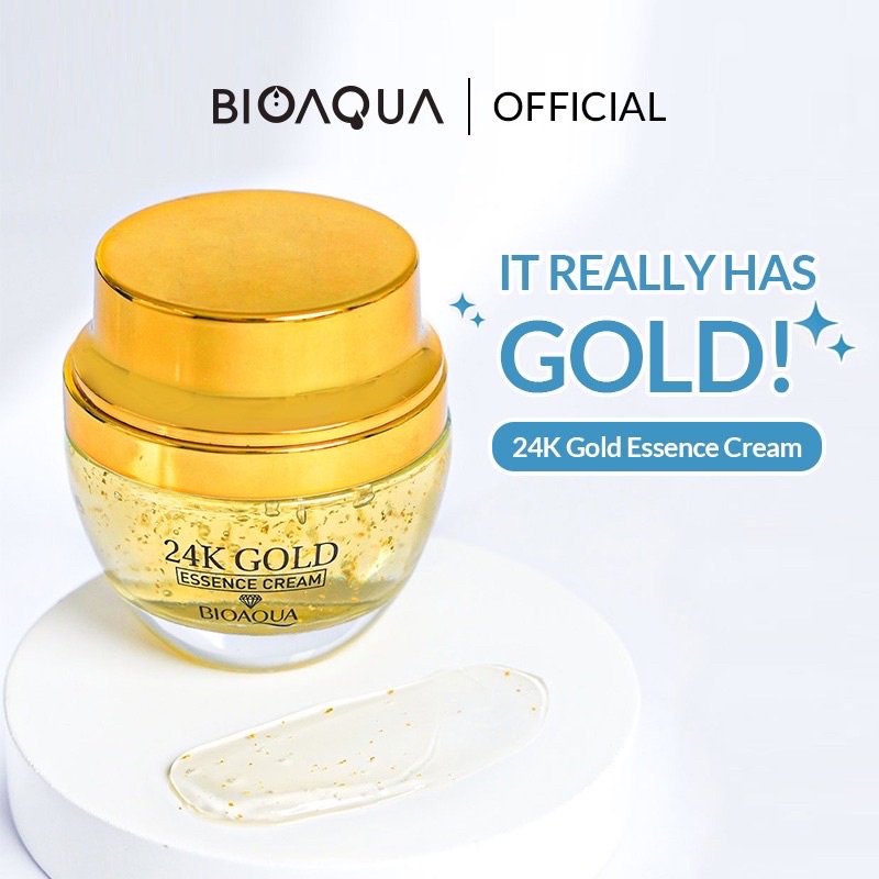 BIOAQUA 24K Gold Essence Cream Moisturizer 50g