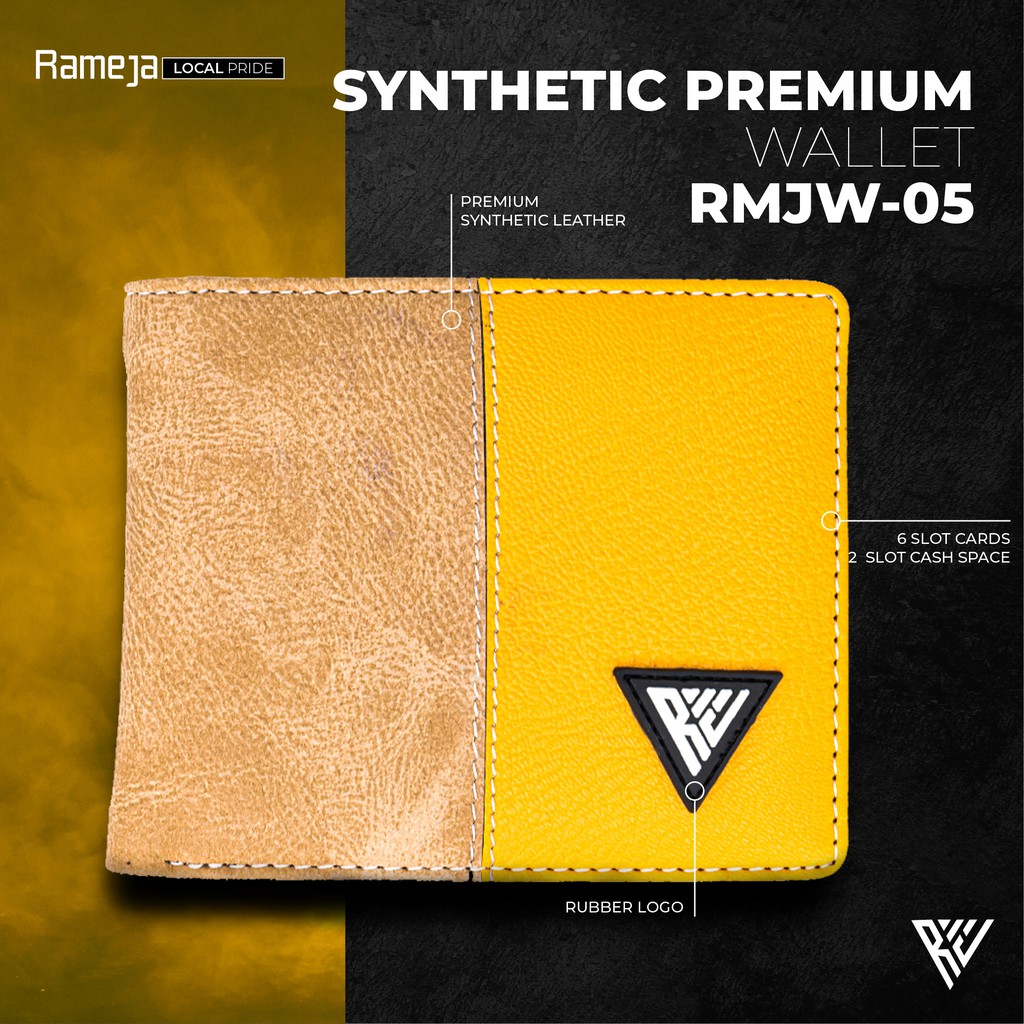 RAMEJA Fashion Dompet Pria Bahan Kulit PU Premium Synthetic Leather RMJW05-2