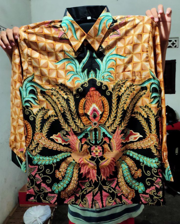 Kemeja Batik Semi Sutra Silky Premium Puring Istimewa