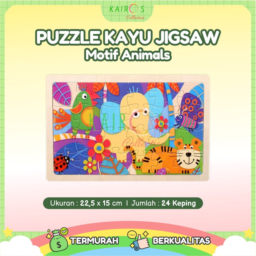 Puzzle Kayu Jigsaw isi 24pcs