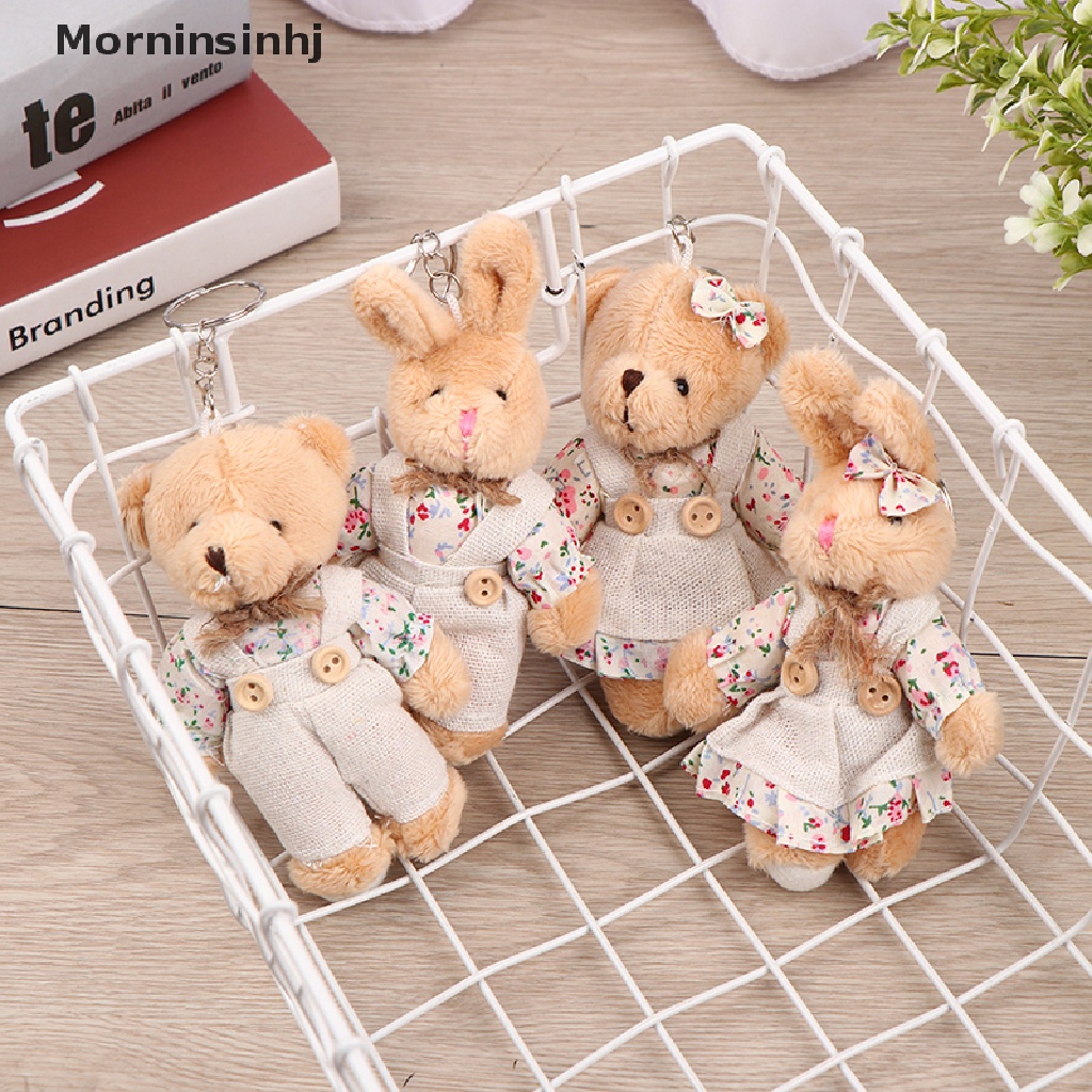 Mornin Gantungan Kunci Boneka Teddy Bear Bahan Plush