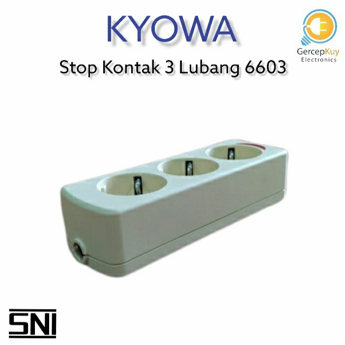 Stop kontak 3 lubang kyowa