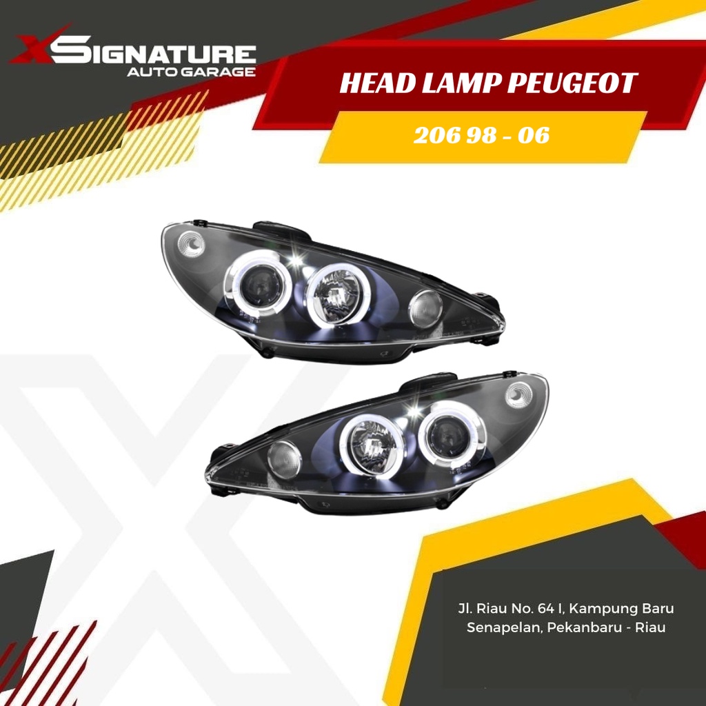 HEAD LAMP PEUGEOT 206 98 - 06