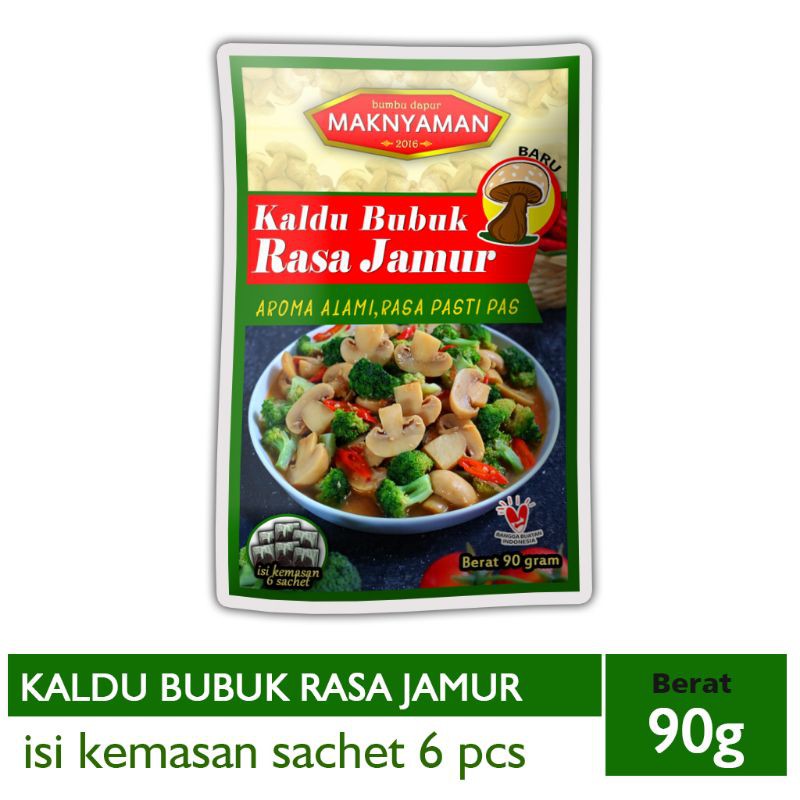 

MAKNYAMAN Kaldu Bubuk Rasa Jamur Sachet