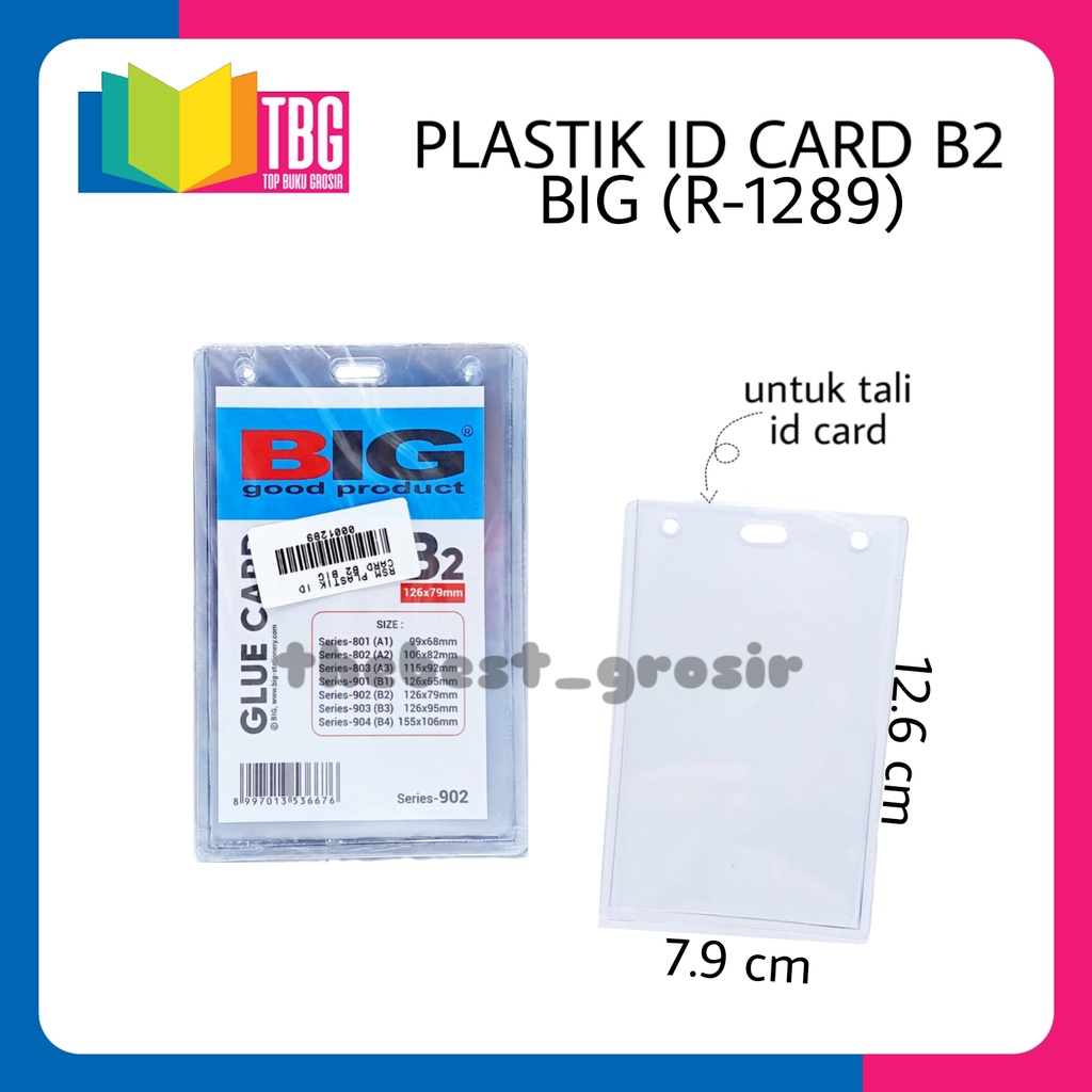 

1 PACK (20 PCS) PLASTICK ID CARD A2-B2 BIG / ID CARD HOLDER / PLASTIK ID CARD