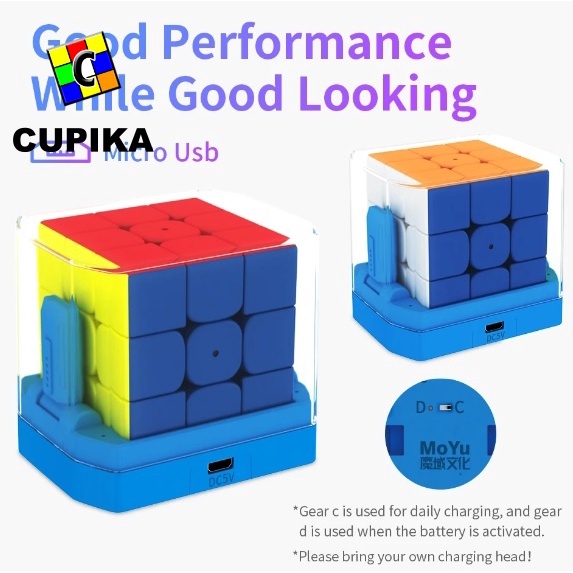 Rubik MoYu WeiLong AI Cube Smart Magnetic Stickerless 3x3 Bluetooth