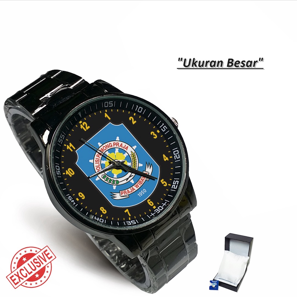 Jam Tangan Rantai Couple POLISI PAMONG PRAJA (Awesome)