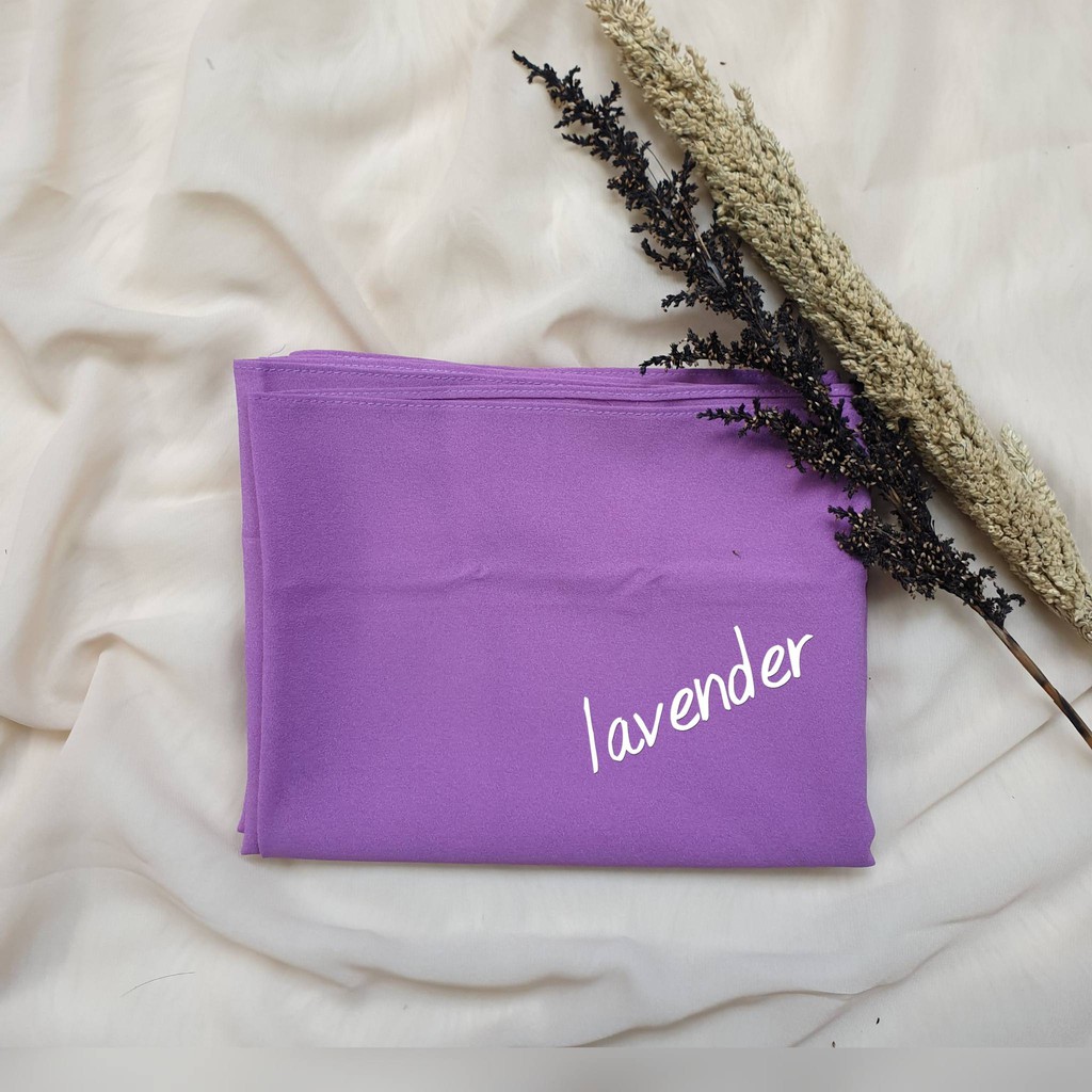 PROMO CUCI GUDANG Pashmina Diamond Stretch Italiano Ukuran 75x175 cm-Lavender