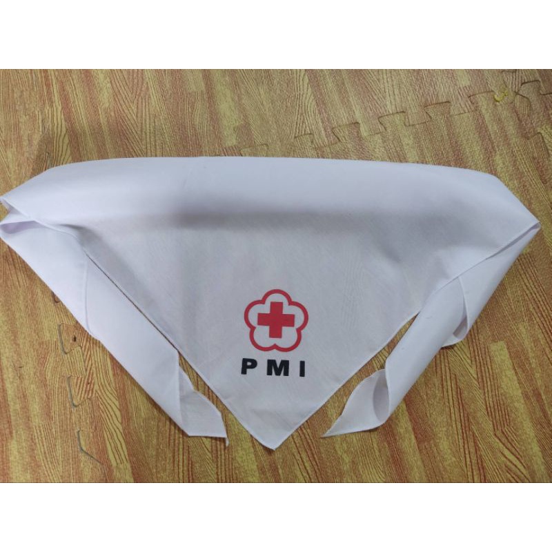 syal PMI sablon putih SMA