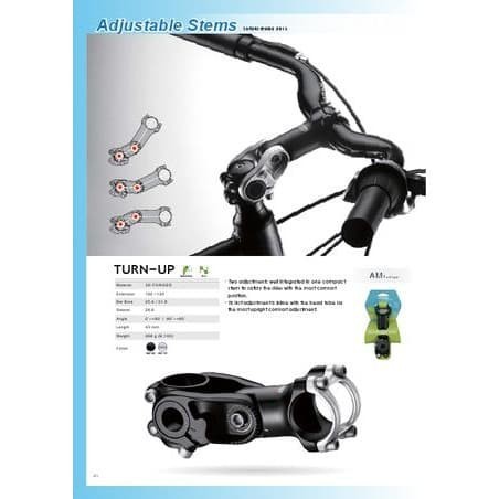 Satori Adjustable Bicycle Stem Turn-Up Oversize | Stem Sepeda