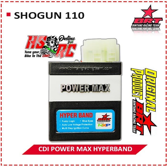 CDI Racing BRT POWER MAX HYPERBAND Suzuki SHOGUN NEW 110 Harian Balap Tune Up GTX CDI Shogun Lama