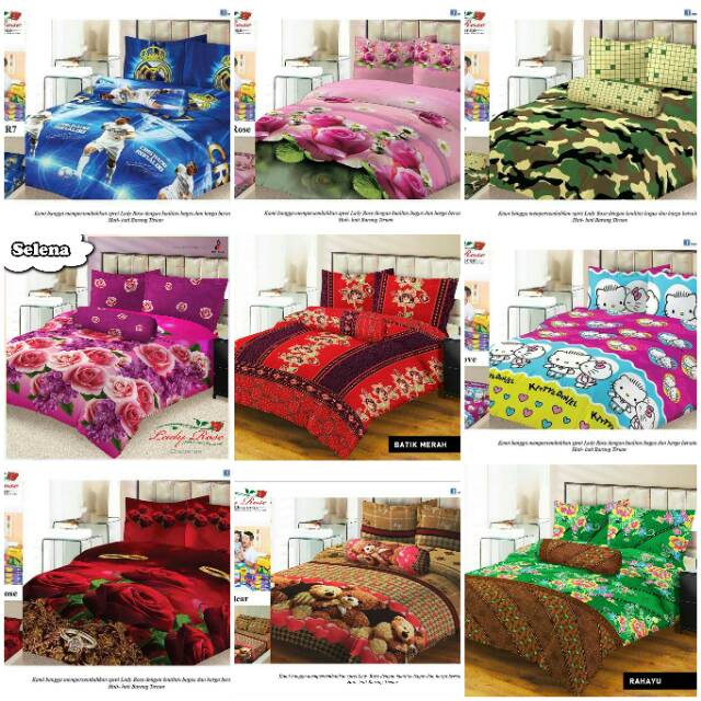 Sprei Ladyrose Ukuran 180 x 200 Murah