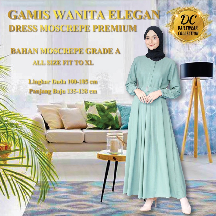 Gamis Terbaru 2022 Remaja Modern Sarah Maxy Syar'i Kekinian Baju Lebaran
