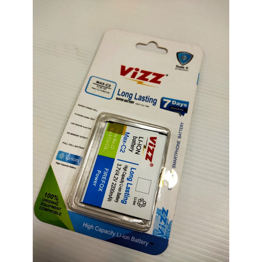 BATERAI SMARTFREN VIZZ DOUBLE POWER ANDROMAX C/C2/C3/G/G2/I/I2/I3/I3S/QI/R/T/U/U2/U3/V/ZEC/Q/E2/E2+