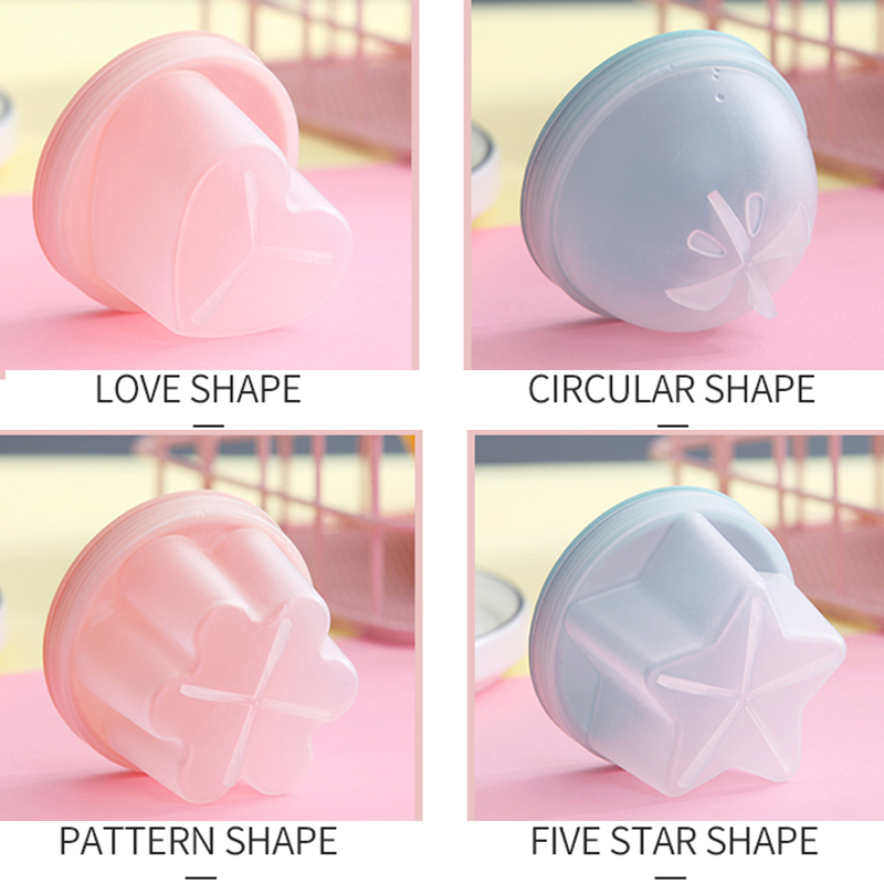 5pcs / Set Cetakan Telur / Cokelat / Pudding / Pancake Bentuk Bintang / Hati / Bunga Dengan Tutup Untuk Anak