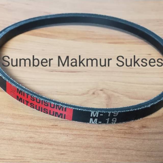 V BELT VANBELT FANBELT MESIN CUCI M19 M 19 M-19 MITSUISUMI GRADE A