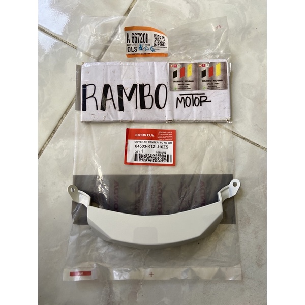 Cover Fr Center atau Cover Dagu putih PCX 160 ORIGINAL 64503K1ZJ10ZS