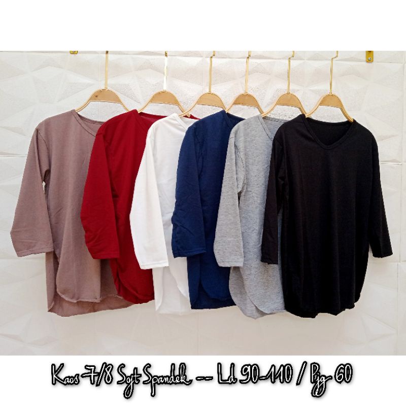 KAOS SOFT SPANDEK / KAOS POLOS SPANDEK HALUS