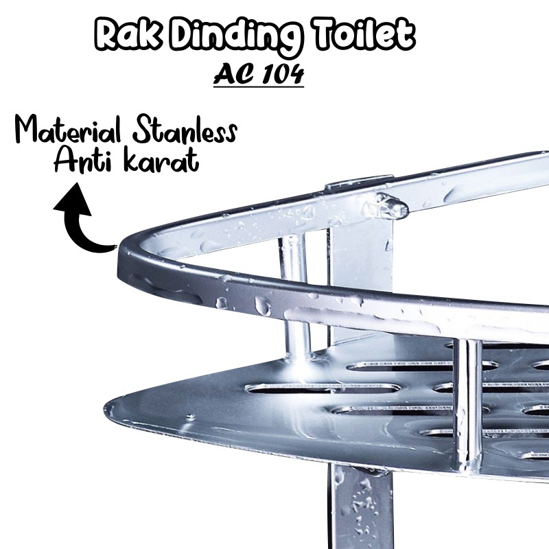 Rak Kamar Mandi Toilet Rack Tempat Sabun Aluminium Serbaguna Rak Sabun Handuk Zhizhutang88