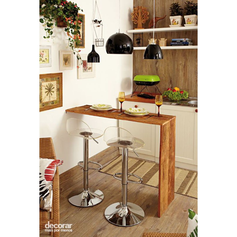 MEJA MAKAN MEJA BAR DAPUR KAYU MINIMALIS