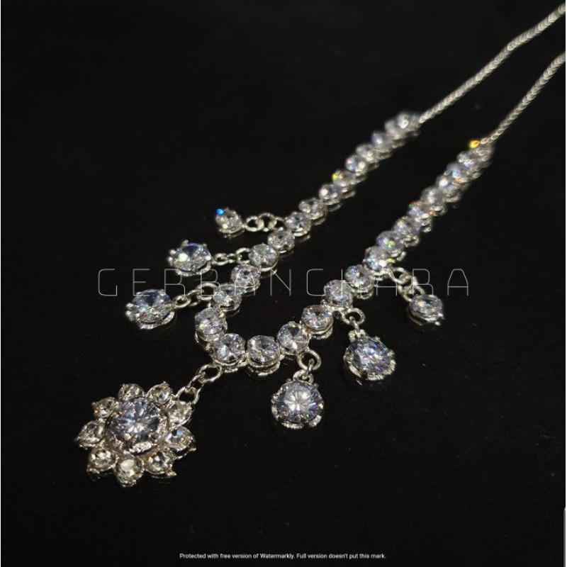 Kalung Pengantin Diamond Zircon Full Cengkrem V1