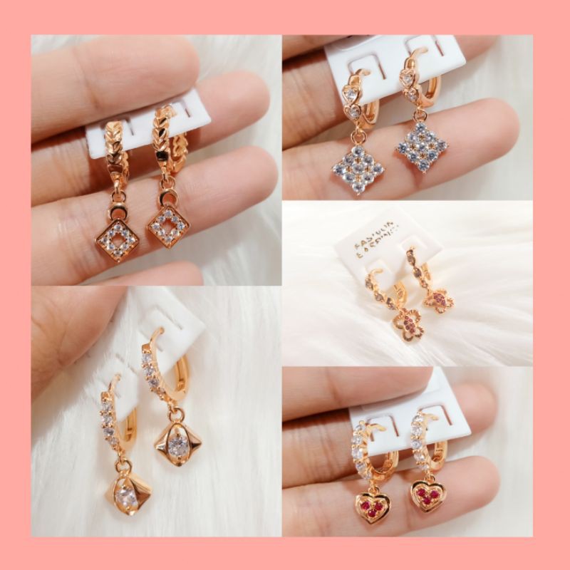 ANTING ANTING KLIP DEWASA YAXIA JEWELRY lapis emas xuping titanium import impor murah anti karat