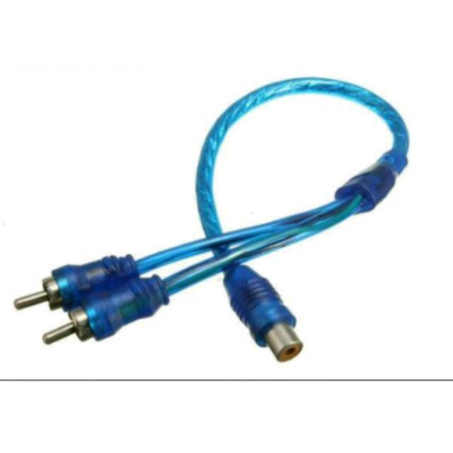 KABEL RCA CABANG 1 IN 2 OUT