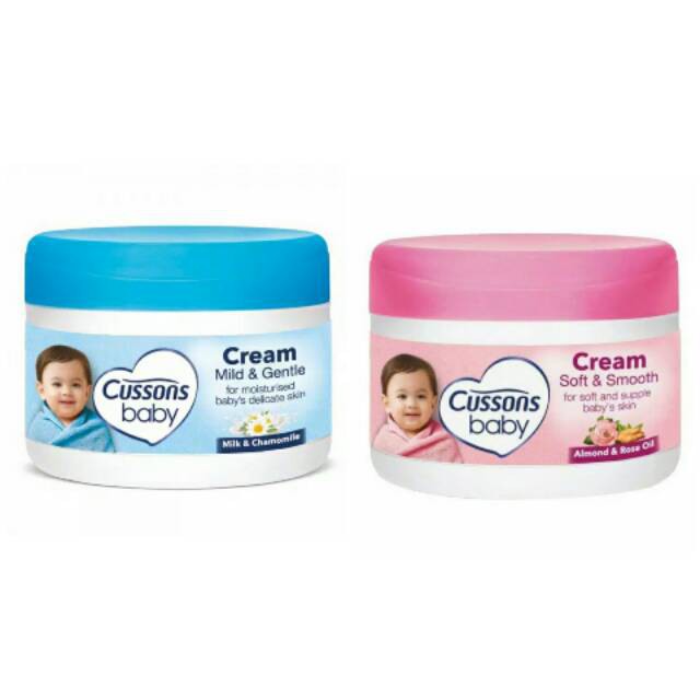 CUSSONS BABY CREAM SOFT &amp; SMOOTH / MILD &amp; GENTLE 100GR